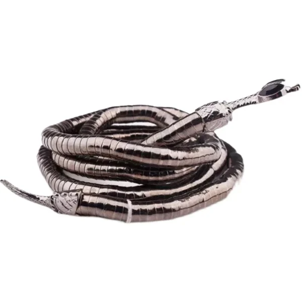 XIALUOKE New Punk Hip Hop Metal Adjust At Will Gold Color Snake Multi-Function Necklace For Women Holiday Party Jewelry - Image 6