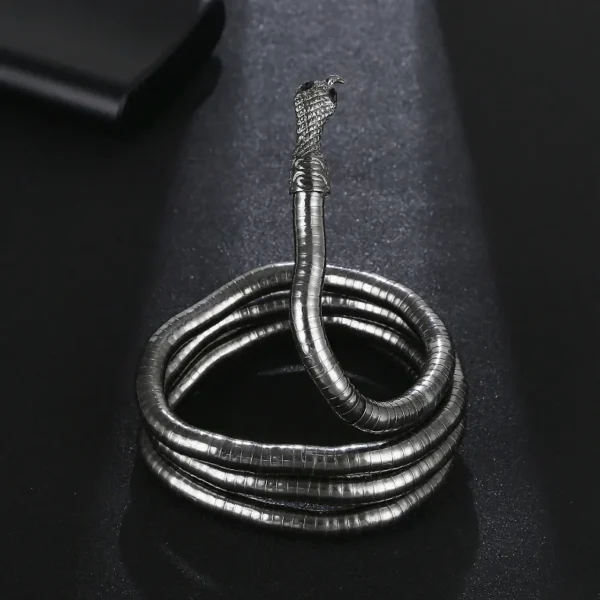 XIALUOKE New Punk Hip Hop Metal Adjust At Will Gold Color Snake Multi-Function Necklace For Women Holiday Party Jewelry - Image 7