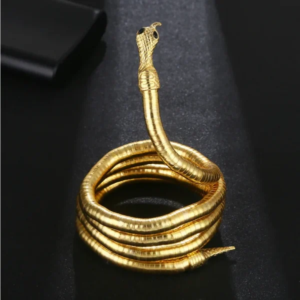 XIALUOKE New Punk Hip Hop Metal Adjust At Will Gold Color Snake Multi-Function Necklace For Women Holiday Party Jewelry - Image 8